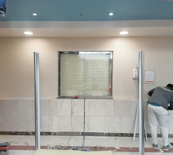 Handyman performing commercial repair work